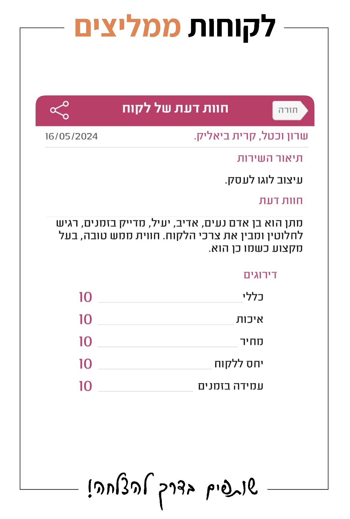 Client Recommendation — 12